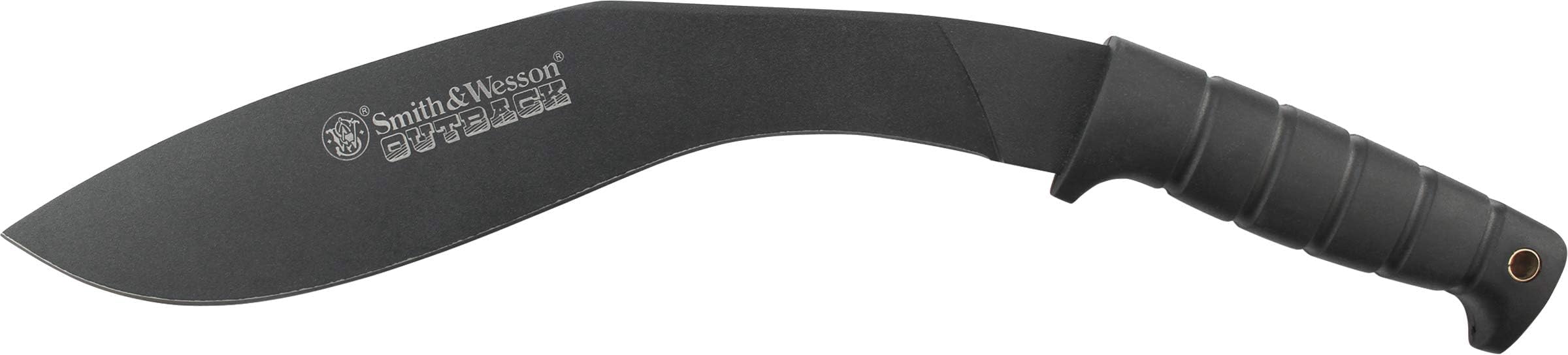 Outback SWBH 17in Full Tang Kukri with an 11.9in Stainless Steel Blade and Rubber Handle for Outdoor, Tactical, Survival and EDC