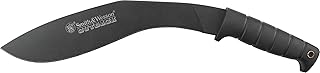Smith & Wesson Outback SWBH 17in Full Tang Kukri with an 11.9in Stainless Steel Blade and Rubber Handle for Outdoor, Tactical, Survival and EDC