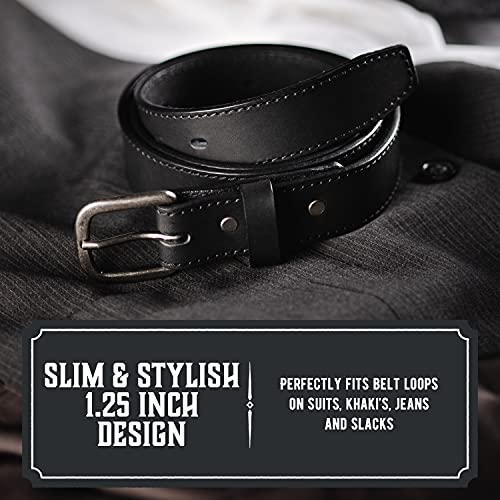 Main Street Forge The Executive Leather Belt | Made in USA | Men's Dress Belt | 1 1/4 Inch Belt4