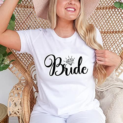 Miniatura 6 de Novia y dama de honor camiseta fiesta de novia despedida de soltera propuesta de dama de honor equipo de regalo novia tribu I Do tribu boda