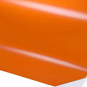 Amazon.co.jp: 光沢なしみかんオレンジ橙色 1枚 約A4サイズ