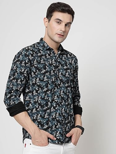 Image of ELYYORK Adwyn Peter Men's Cotton Printed Regular Fit Casual Shirt |Full Sleeve Shirt for men|shirt for men|men's shirt