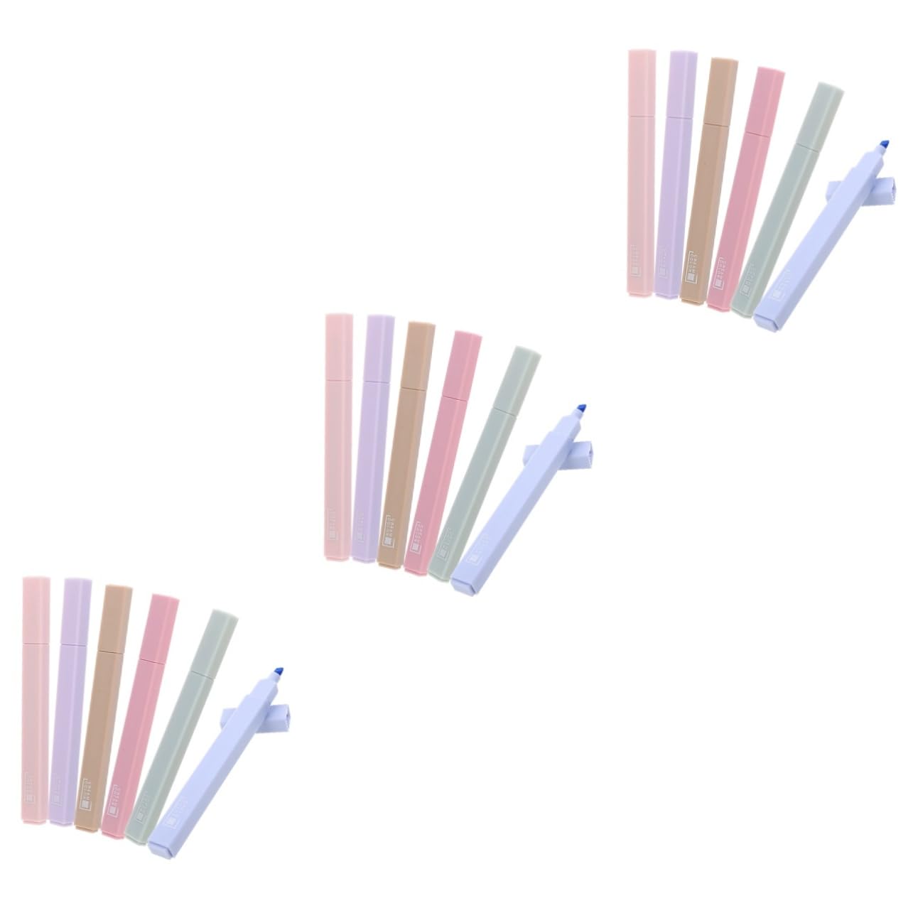 STOBOK 18piezas Marcadores Fluorescentes Coloridos Para Estudiantes Resaltadores Para Notas Escritura y Dibujo Para Planificación y Trabajo Oficina