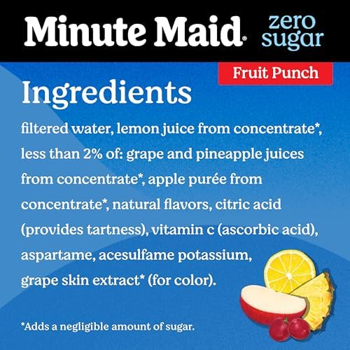 52oz Minute Maid Zero Sugar Fruit Punch - 4