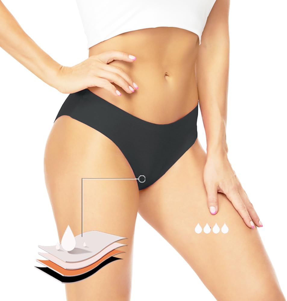 Menstrual Swimsuit Women Bikinis and Briefs for Women Menstrual Underwear Leakproof Bikini Bottoms Waterproof Period Pants for Teens Low Waist Bikini