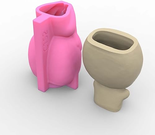 Miniatura 6 de Moldes para macetas de hormigón para bebés, macetas suculentas, jarrón, moldes de silicona, portavelas, molde de resina epoxi, yeso, cemento,