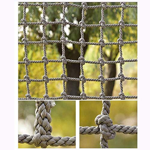 HWJ Rope Net Climbing Wall Climbing Net for Kids Child Safety Net 10ft Cargo Playground Rock Tree Adult 3x6m Nylon Rope Large Play Indoor Fence Blocking net