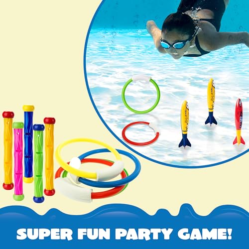 Tauchspielzeug Joyin 18-teiliges Set für den Pool