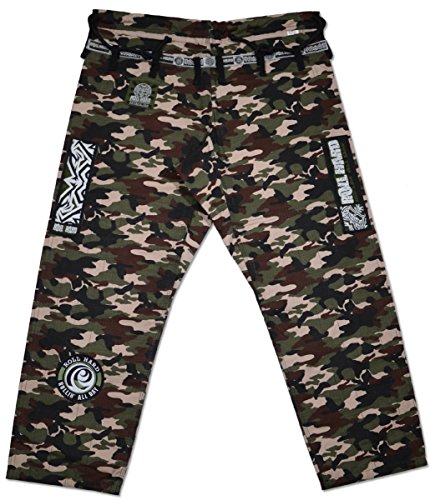 Roll Hard Brazilian Jiu Jitsu Ripstop Gi Pants Blue (A4) #TOP4