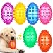 Gemscream 6 Pcs 4.5'' Spiky Squeaker Football Dog Toy for Medium Large Dogs Heavy Duty Rubber Chew Toys for Aggressive Chewers Spiky Ball Fetch for Training Clean Teeth Outdoor