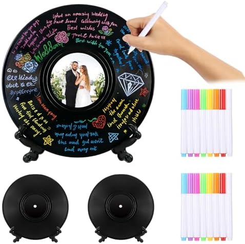 2 Pack Vinyl Guest Book Alternative Wedding Guest Book Personaliz...