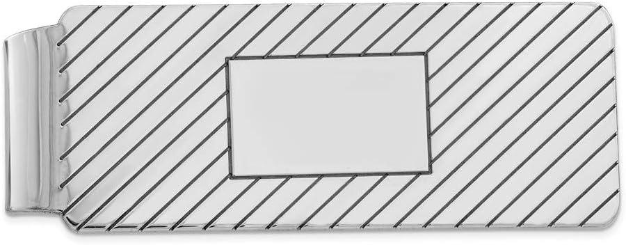 Sterling Silver Rhodium-plated Money Clip