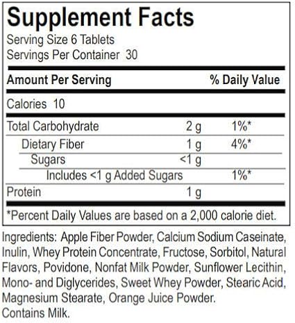 Peak Protein/Fiber Chewable Tablets