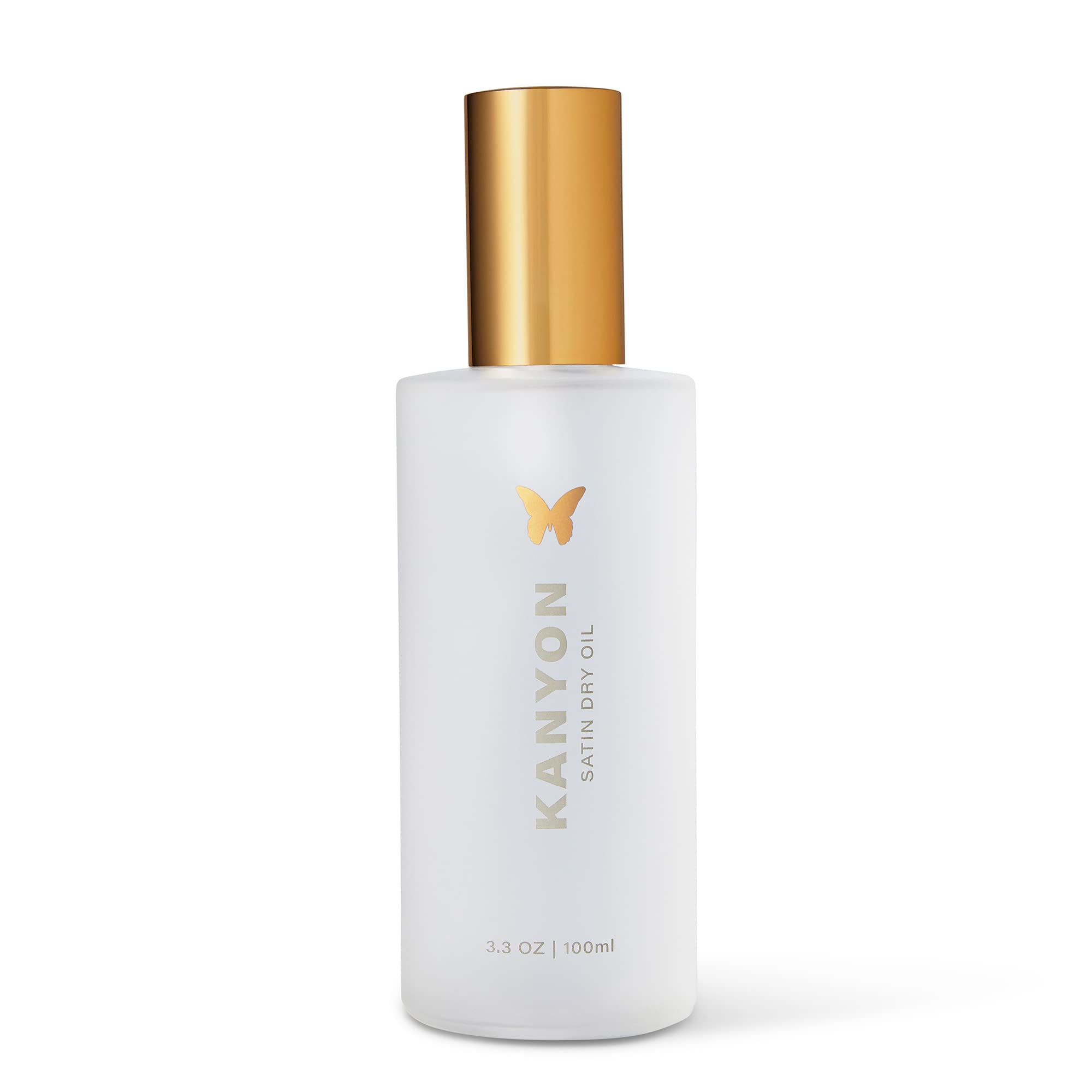 KanyonSatin Dry Oil 3.3 Oz for Colored or Damaged Hair – Non-Greasy – High Heat Protection – Smooths Frizz & Split Ends – UV Protection – Vegan – USA Made