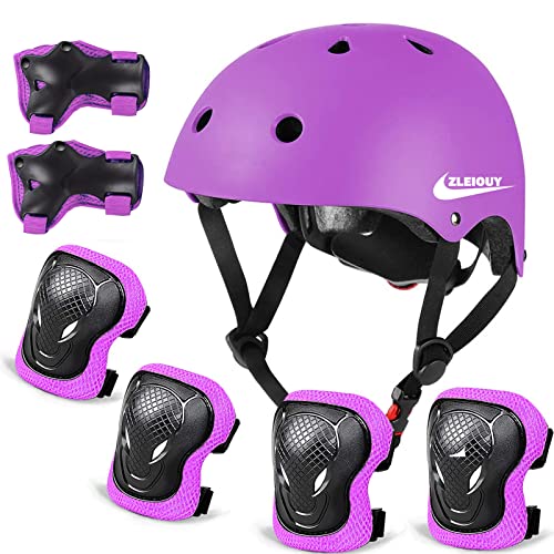Adjustable Helmet for Ages 5-16 Kids Toddler Boys Girls Youth,Protective Gear with Elbow Knee Wrist Pads for Multi-Sports Skateboarding Bike Riding Scooter Inline skatings Longboard Roller Skate