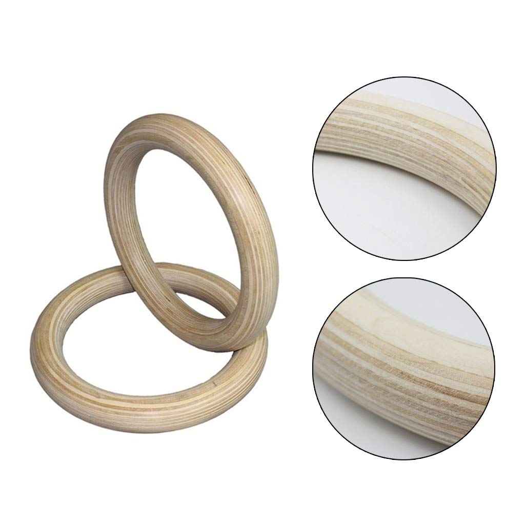 Anelli da Ginnastica, 1pcs Anelli da Palestra, Anelli da Ginnastica in Legno Anello da Allenamento per Palestra per impieghi gravosi