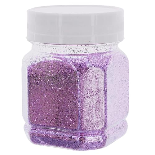Schimmernder Glitzerpuder Glitzer-Pulver zum Basteln und Verzieren von Karten, hohe Reflexion, bunter Glitter für Kunsthandwerk Wandgestaltung Dekorationen (rosa, 115g)