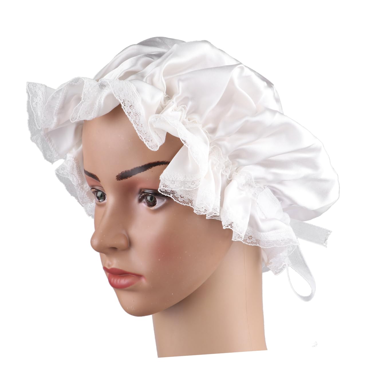 POPETPOP 2 Piezas De Gorro De Satén Para Pelo Largo Banda Ancha De Seda Gorro De Dormir De Lado Ancho Gorro De Chef De Cocina Envolturas Para La Cabeza Para Mujeres Gorro De Seda Para