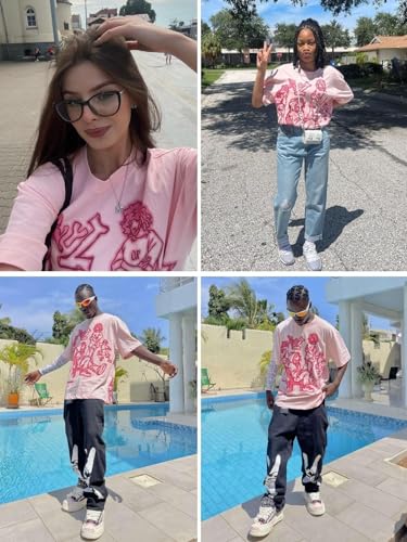 Aelfric Eden Graphic Tees Y2k Cartoon Printed Womens Oversized T Shirt Vintage Tees Men Unisex Aesthetic Streetwear Shirts