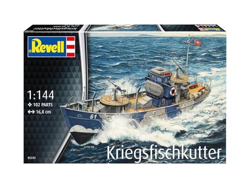 Revell 05242 KFK (Kriegsfischkutter) Boat 1:144 Scale Unbuilt/Unpainted Plastic Model Kit, Molded Colour, 16.8 centimeters - Image 2