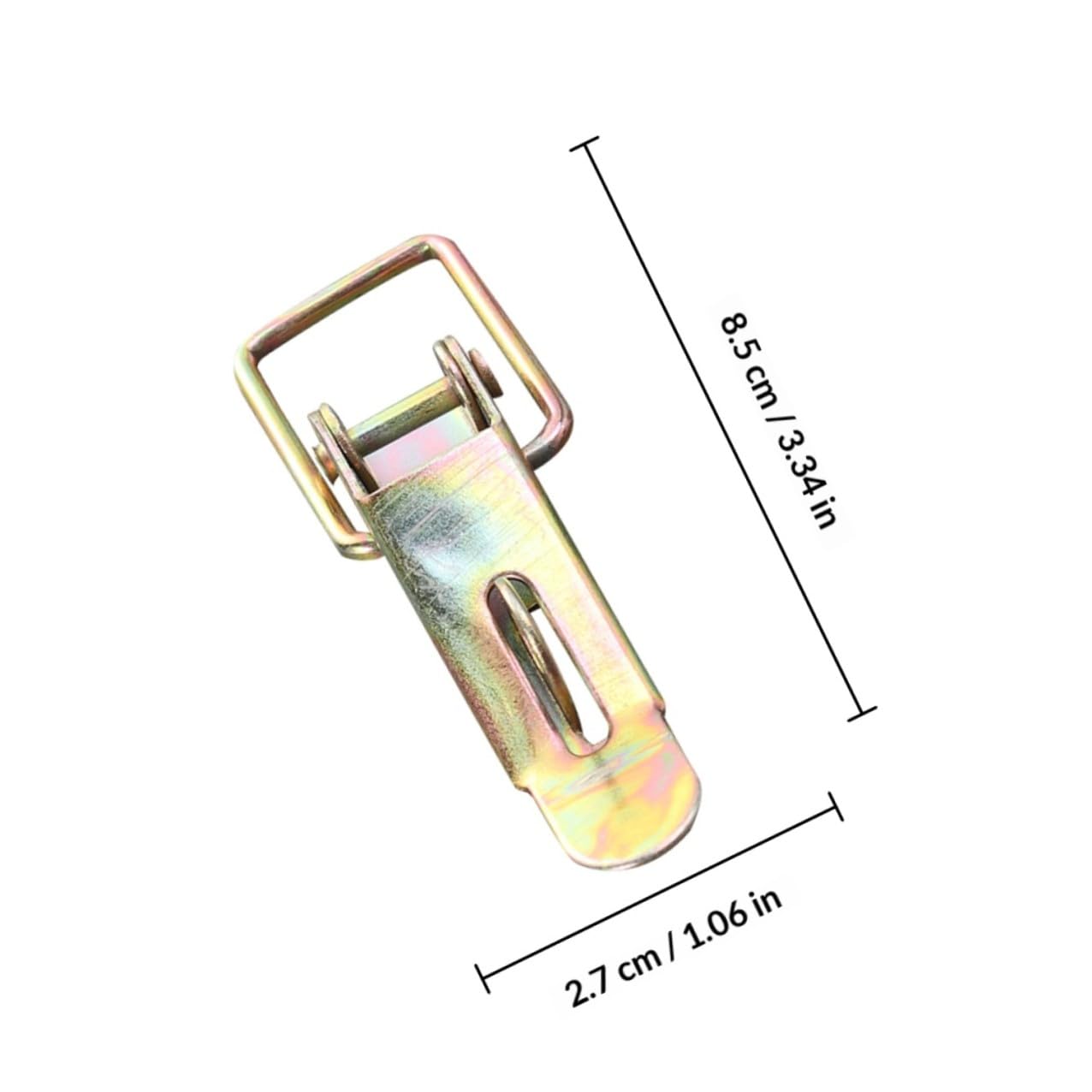 2pcs Carriage Truck Draw Latch Hold Down Clamp, Heavy Duty Metal Door Draw Catch for Cargo Trailer and Industrial Equipment