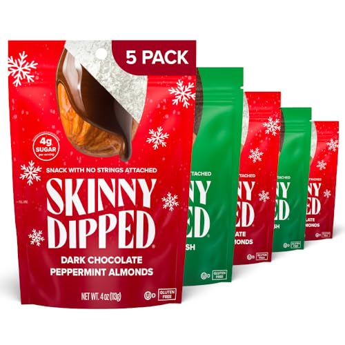 SkinnyDipped Peppermint and Mocha Splash Almonds Variety Pack Bun...
