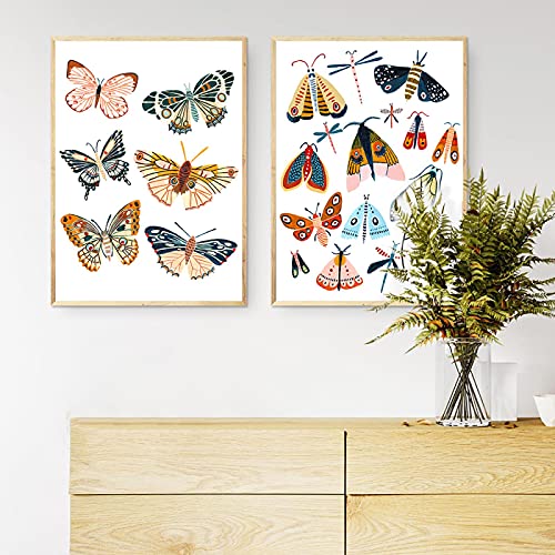 Art Nursery Filles : Tableaux Papillons Vintage pour Sublimer la Déco d'une Chambre d'Enfant