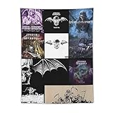 HA4PLUS Heavy Metal Avenged Music Sevenfold Tapestry, Album Poster, Funny Aesthetic Wall Hanging, Wall Tapestry for Modern Family Bedroom Decor 30'x40'