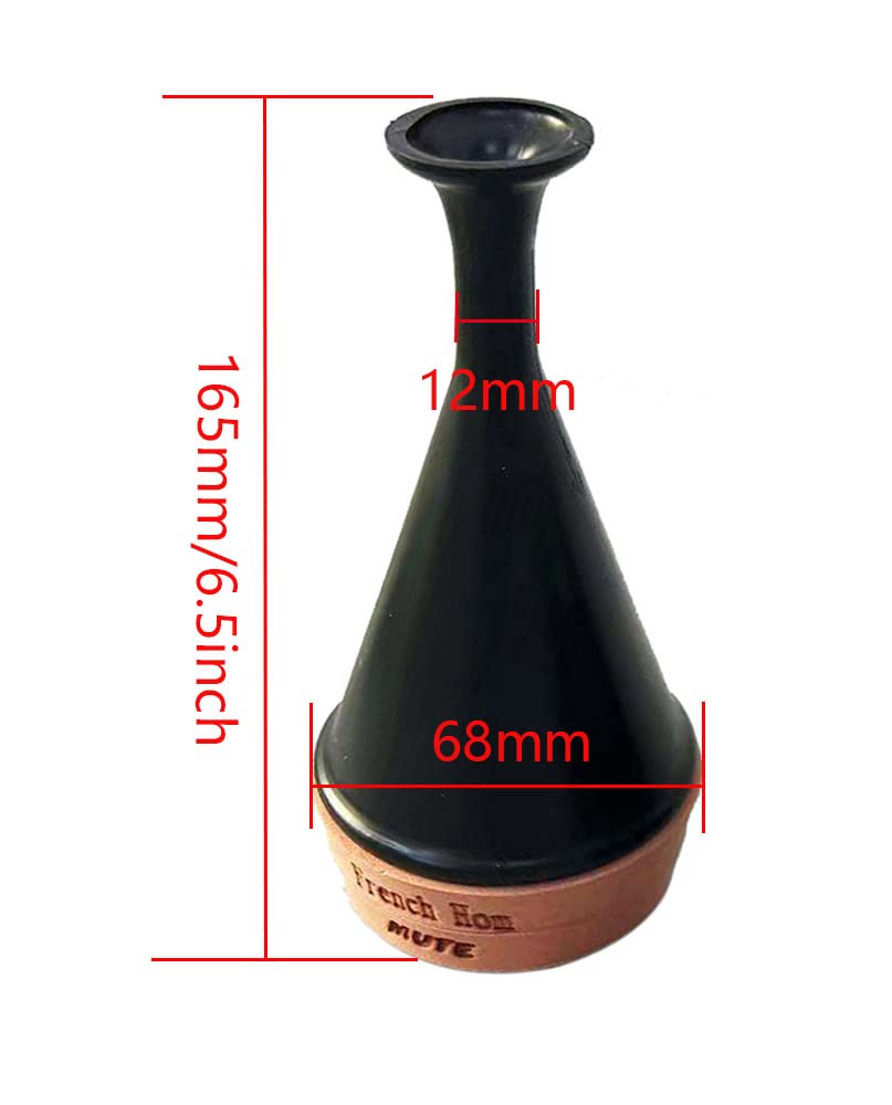 Amazon.com: TUOREN French Horn Mute Practice Mute Black PP