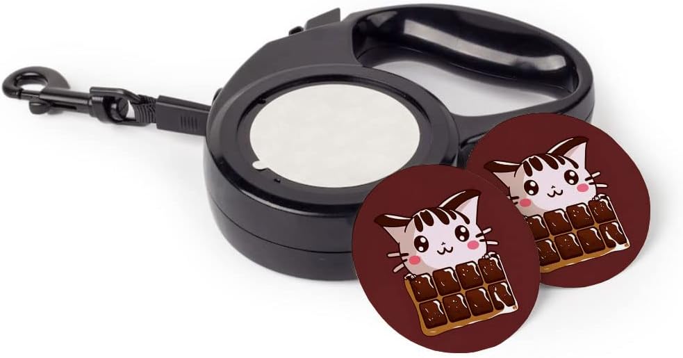 Kawaii Design Retractable Pet Leash - Cat Leash - Chocolate Themed Dog Leash - 197 inches