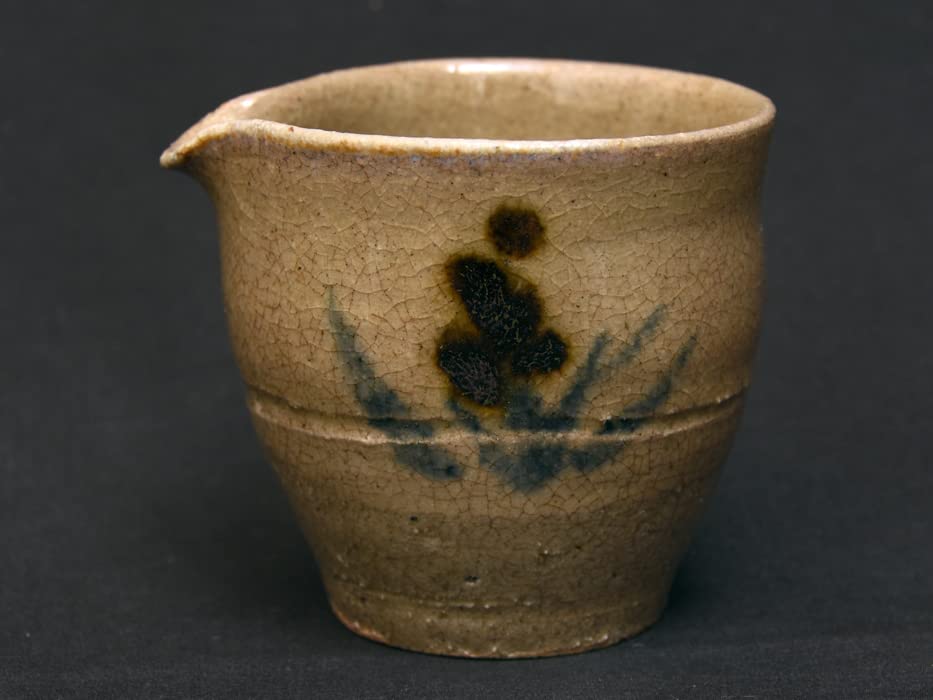 Amazon.co.jp: 佐久間藤太郎（造）益子焼鉄草絵茶器セット湯呑5客急須