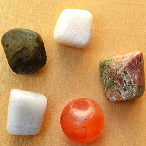 Image of Reiki Crystal Products Certified Natural Crystal Tumble Stone Kit | Multiple Crystal Stone Sets for Meditation, Reiki, Chakra & Spiritual Practices