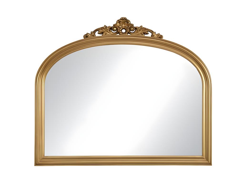 Vente-unique-Espejo EYOB - Madera de Paulownia - Alt. 90 cm - Dorado