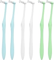 Vista 1 de Cepillo de dientes End Tuft con cubiertas, cabeza pequeña para zonas de difícil acceso, cepillo de dientes de ortodoncia para aparatos ortopédicos