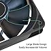 120mm Fan 2 Pack 12V Fan,Slient Version High Airflow 12V 2pin PSU PC Fans, DL-120 with Hydraulic Bearing 2,000RPM Cooling Fan for Computer,RV Refrigerator, TV Cabinet, Dryer, dehumidifier, Grow Tent…