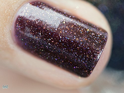 Image of ILNP Overnight Bag - Espresso Brown Holographic Nail Polish