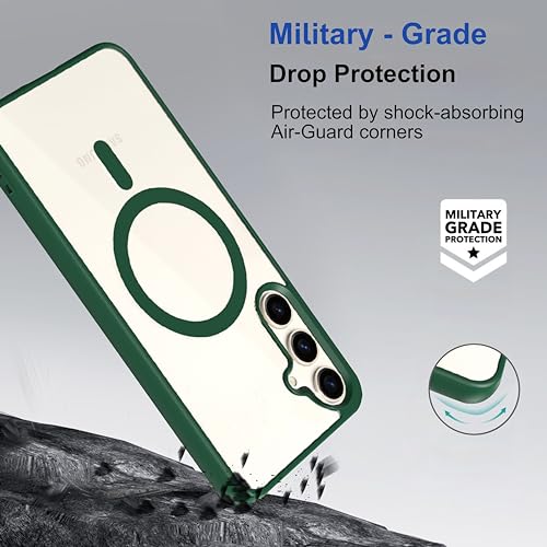 Image of amazon basics Back Case Cover for Samsung Galaxy S24 Plus 5G (Thermoplastic Polyurethane Forest Green)