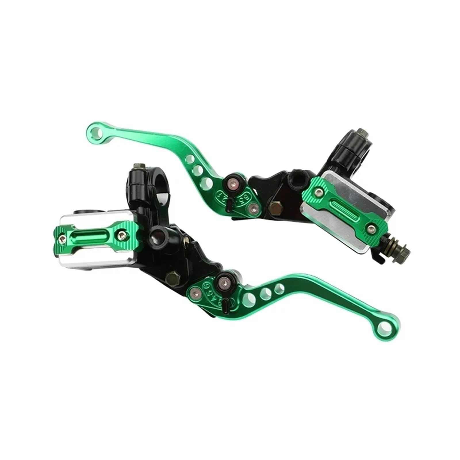 Qaevtealj Green Motorcycle Clutch Levers For Atv Quad Moped Scooter Universal Motorcycle Brake Handle Master Cylinder 22Mm Hydraulic Clutch Lever Adjustment(Green)