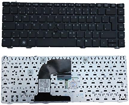 Greenfancy DE(GR) German Laptop Keyboard for HP Compaq Elitebook 6465B 6460 6465 8460P 8470P 8460W 8470W Notebook, 9Z.N6RUV.40G NSK-HZ4UV 0G 683835-041 686299-041, 686300-041, Black Non-Backlit