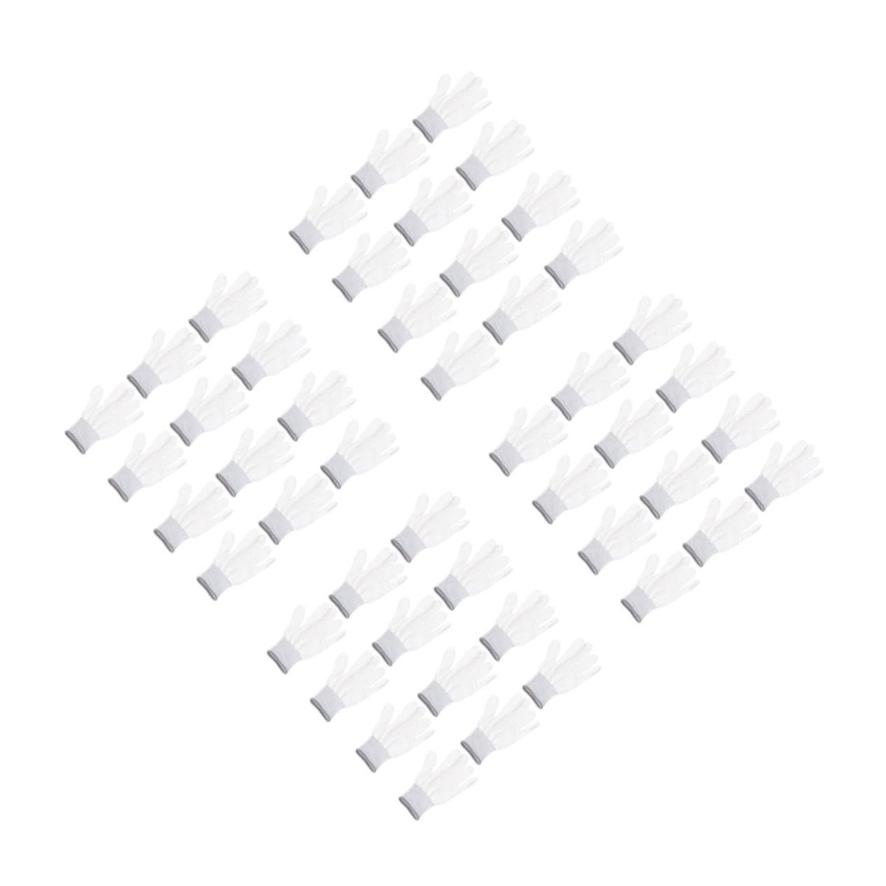 48 Paires Anti-statiques Nylon avec Revêtement PU Protection Thermique et Antidérapants Lot pour Travaux de Précision Industrielle
