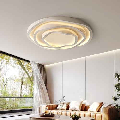 Plafonnier LED avec télécommande et changement de couleur pour salon