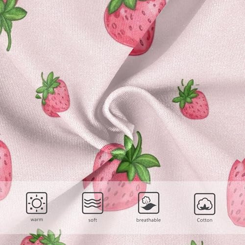 Girls Underwear Toddler 2t Cotton Girl Panties Cute Colorful Briefs Undies Kids Cute Pink Strawberries Green Leaves3
