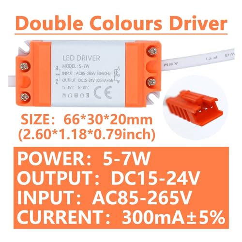 Transformateur LED double couleur 300mA variable AC 85-265V stable - 4