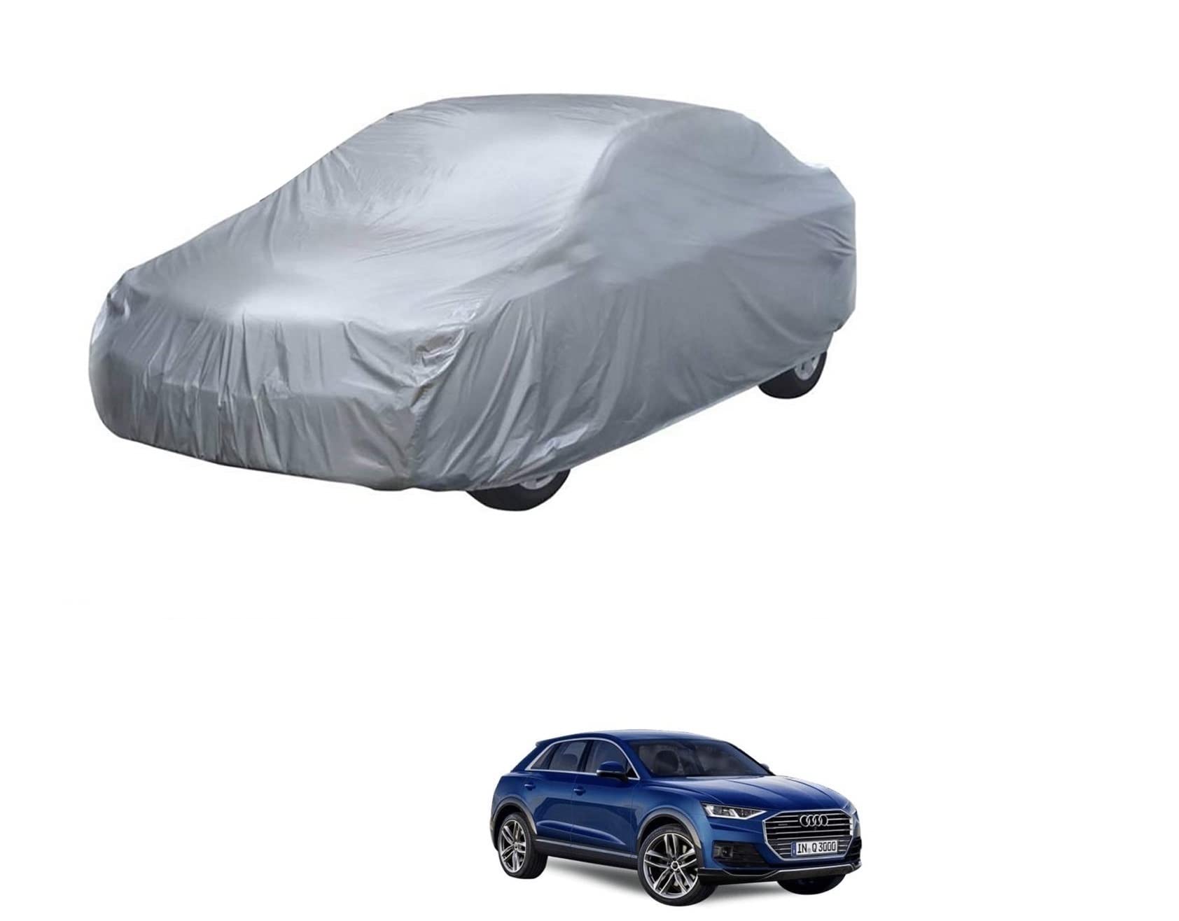 Auto Addict Car Cover Silver Matty Body Cover(Polyester) for Audii Q3