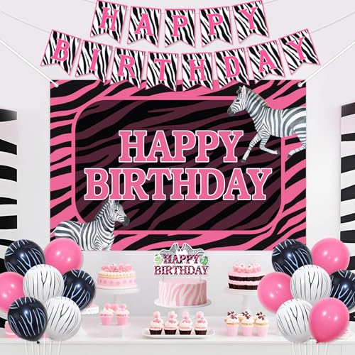 Fournitures pour animaux de fête et déco d'anniversaire zèbre chic - 2