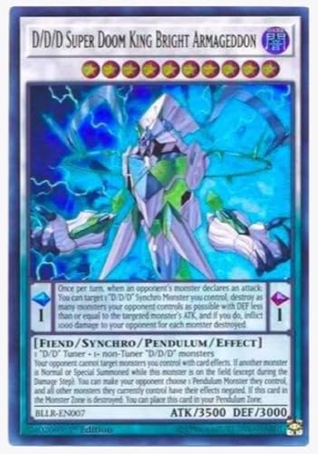 yugioh - D/D/D Super Doom King Bright Armageddon (BLLR-EN007) 1st Edition Ultra Rare - Battles of...