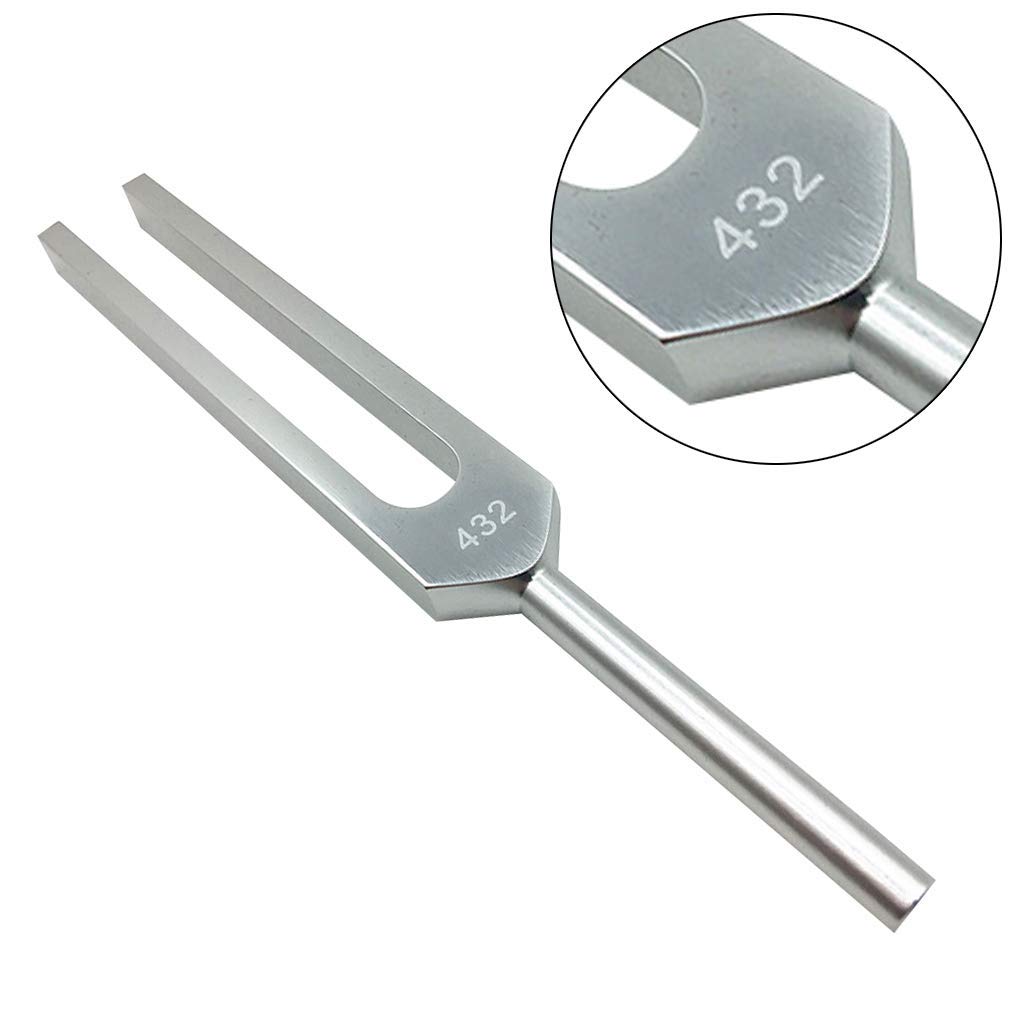 432 Hz Aluminum Tuning Fork with Bag Mallet and Cleaning Cloth for Ultimate Healing and Relaxation Nerve/Sensory