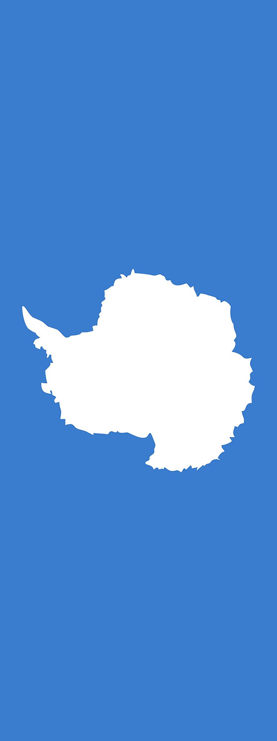 Drapeau Antarctique vertical géant de 6m² au format portrait 400x150cm pour mât