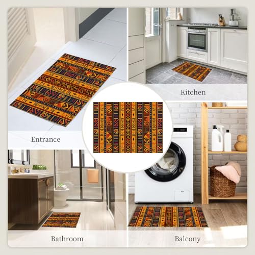 Tapis rayures africaines géométriques style ethnique rétro haut de gamme