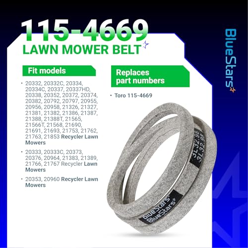Image of BlueStars 115-4669 Drive Belt | Aramid Cord | 32.98 inch x 3 /8 inch